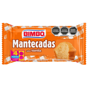 Bimbo Mantecadas Vainilla 8pz 246 g