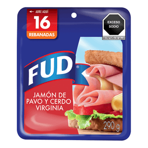 Fud Jamon Virginia de Pavo Y Cerdo 290 g