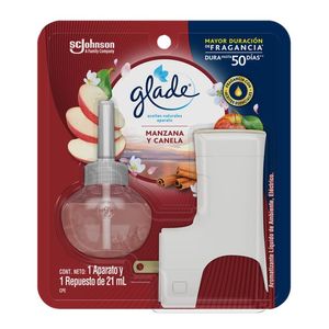 Glade Aromatizante con Aparato y Repuesto Manzana Canela 21 ml