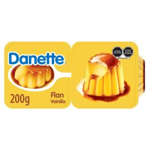 Flan Danette Sabor Vainilla Con Caramelo 2x100 g