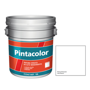 Pintura Vinílica Meridian Pintacolor Blanco 18 L