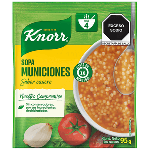 Knorr Sopa en Forma de Municiones 95 g