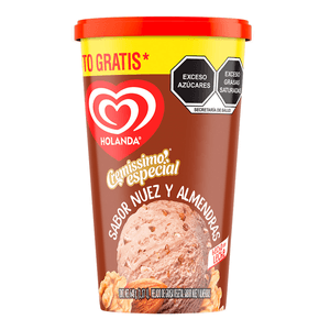 Holanda Helado Sabor Nuez Y Almendra 1 L