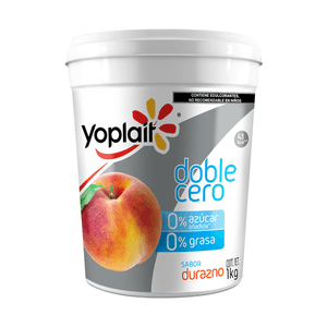 Yogurt Doble Cero Durazno 1 kg