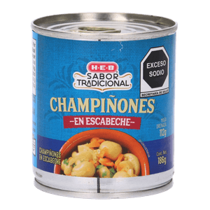 HEB Champiñones en Escabeche en Lata 186 g