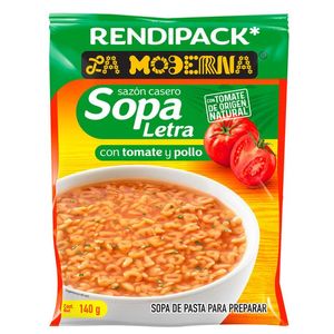 Sopa Letra con Tomate y Sabor a Pollo 140 g