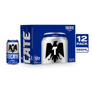 Cerveza Tecate Light Pack de 12 Latas de 355 ml