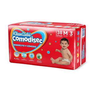 Pañales Comodisec Med 38 pz