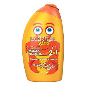 Loreal Kids Shampoo 2 en 1 Mango y Naranja 265 ml