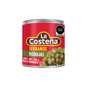 la Costeña Chiles Serranos Rodajas Lata 220 g