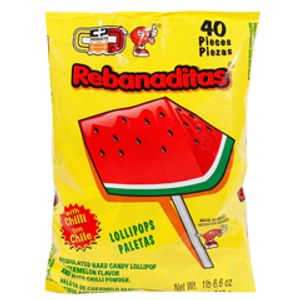 Paleta Rebanada Sandía con Chile 40 Pz