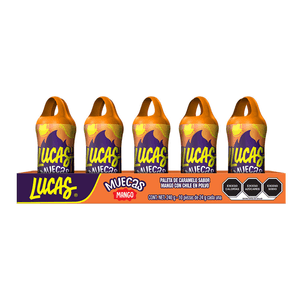 Lucas Muecas Paleta con Chile en Polvo Mango y Chamoy con 10 pz de 24 g