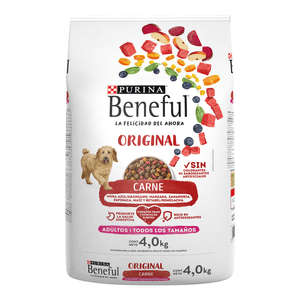 Purina Beneful Alimento Seco Adulto Todos los Tamaños Carne Bulto de 4 kg