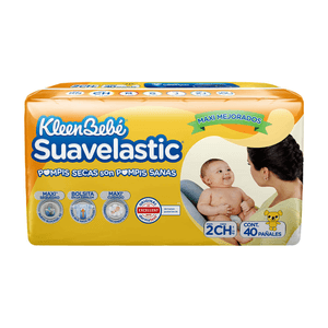 Pañales KleenBebé Suavelastic Etapa 2 Chico Unisex 40 Pañales