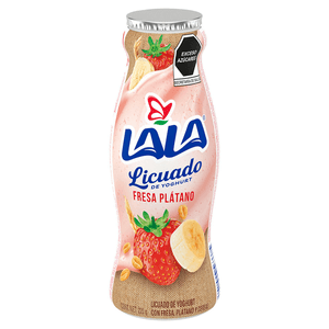 Yogurt Licuado Fresa Plátano y Cereales 220 g