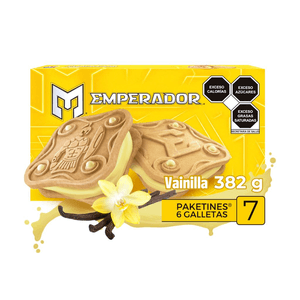 Galletas Emperador Piruetas Sabor Vainilla 382 g