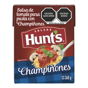 Hunts Salsa Para Pasta con Champiñones 360 g