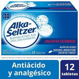 Alka-Seltzer Antiácido con 12 Tabletas