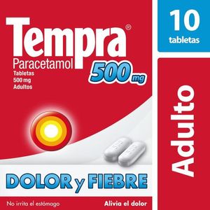 Tempra Analgesico Adulto 500 mg con 10 pz