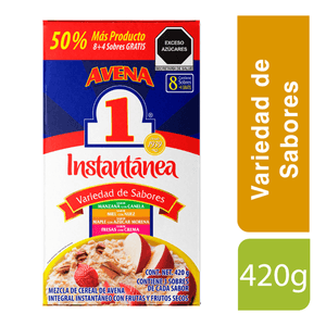 Avena No.1 Avena Variedad de Sabores 420 g