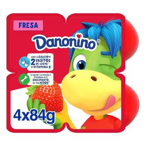 Danonino Queso Petit Suisse con Fresa 84 g con 4 pz