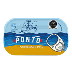 Ponto Sardinas Aceite Soya 120 g