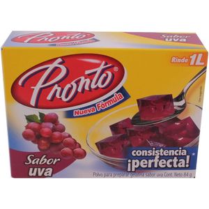 Pronto Gelatina en Polvo Uva 84 g