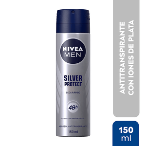 NIVEA MEN Desodorante Antibacterial Silver Protect 150 ml