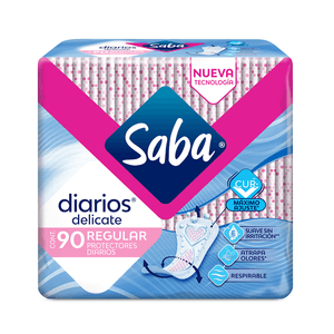 Protectores Diarios Delicate Regular 90 Pz