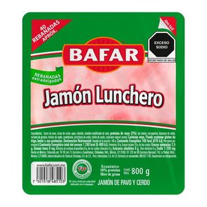 Bafar Jamón Lunchero 800 g