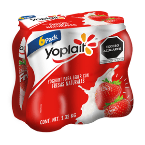 Yogurt Bebible Fresas Naturales Pack 1320 g