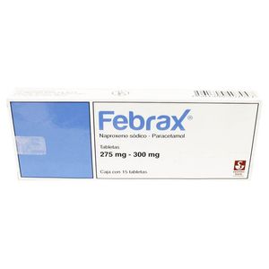 Analgésico Febrax 300mg 15 Pz