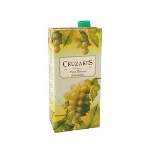 Cruzares Vino Blanco Semi Dulce Brick 1 L