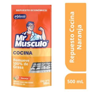 Mr Musculo Limpiador Desengrasante Cocina Doypack Repuesto 500 ml