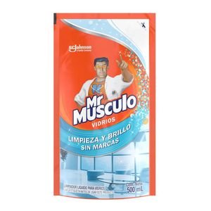 Mr Musculo Limpiador Liquido Para Vidrios Doypack 500 ml