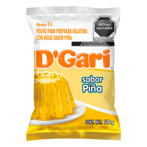 D'Gari Gelatina en Polvo Piña 120 g