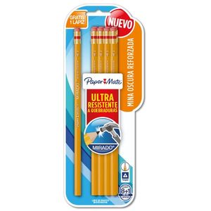 Lápiz Paper Mate Mirado Triangular #2  con 8 pz