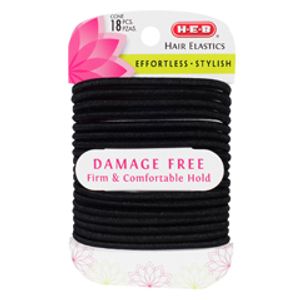 Accesorios Ligas P/Cabello 4mm - Negro 18 pz