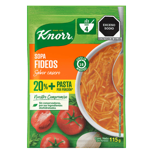 Knorr Sopa de Fideo Más Pasta 115 g