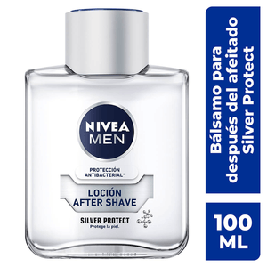 NIVEA MEN Loción After Shave Silver Protect 100 ml 1 pz