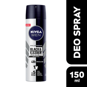 NIVEA MEN Desodorante Antimanchas Black & White 150 ml