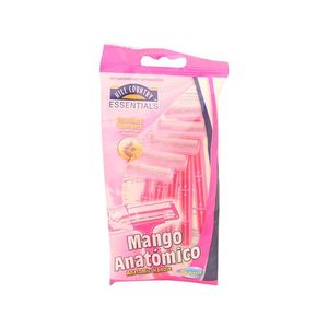 Rastrillo Desechable Para Mujer Mango Anatómico 5 pz