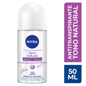 NIVEA Desodorante Aclarante Tono Natural Beauty Roll On 50 ml