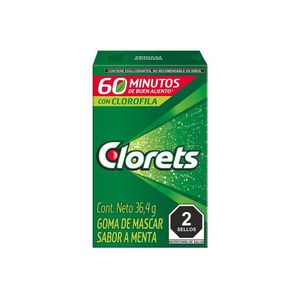 Goma de Mascar Menta + Clorofila 1 Pz