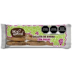 Sr Natural Galletas Avena con Pasas 195 g