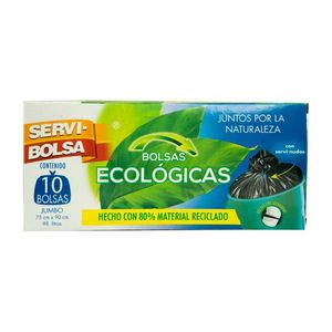 Bolsas de Basura Ecológicas Jumbo 10 Pz