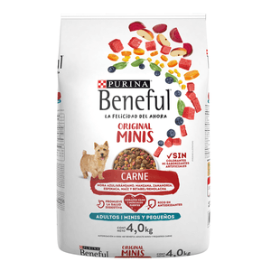 Purina Beneful Alimento Seco Adulto Razas Minis y Pequeñas Carne Bulto de 4 kg