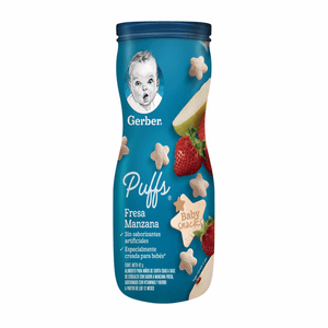 Gerber Snacks Puffs Etapa 3 Fresa, Manzana 42 g