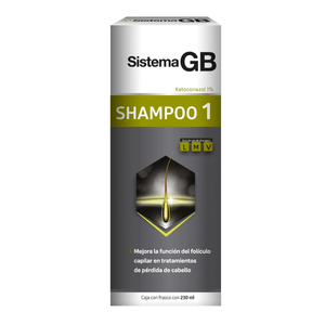 Sistema Gb Shampoo 1 Ketoconazol 1% Alopecia 230 ml