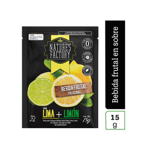 Natures Factory Bebida en Polvo Lima Y Limón 15 g